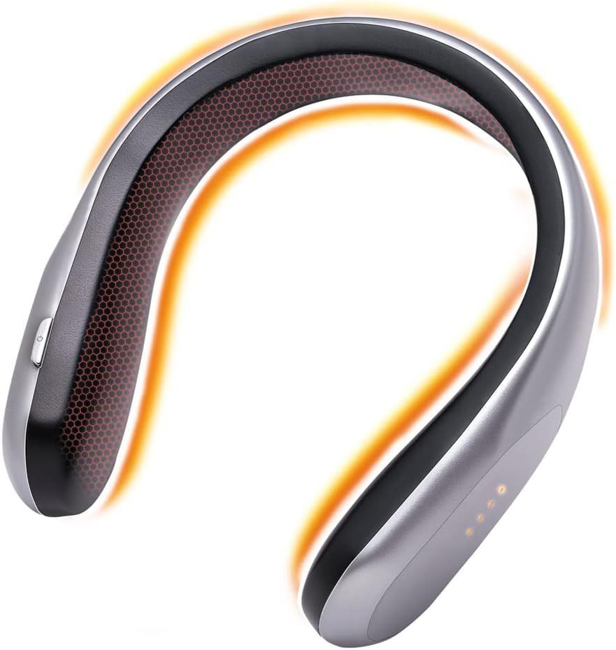 ヒートネック4段階温度調節 コードレス 充電式 パーソナル温風送風機